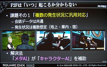 CEDECϡFINAL FANTASY XVפΥ٥᥿AI楷ƥब⤿餹饯󥹥μʵưȤ