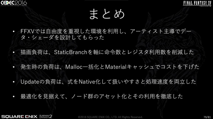 CEDECϡFINAL FANTASY XVפκŬϤƹԤ줿